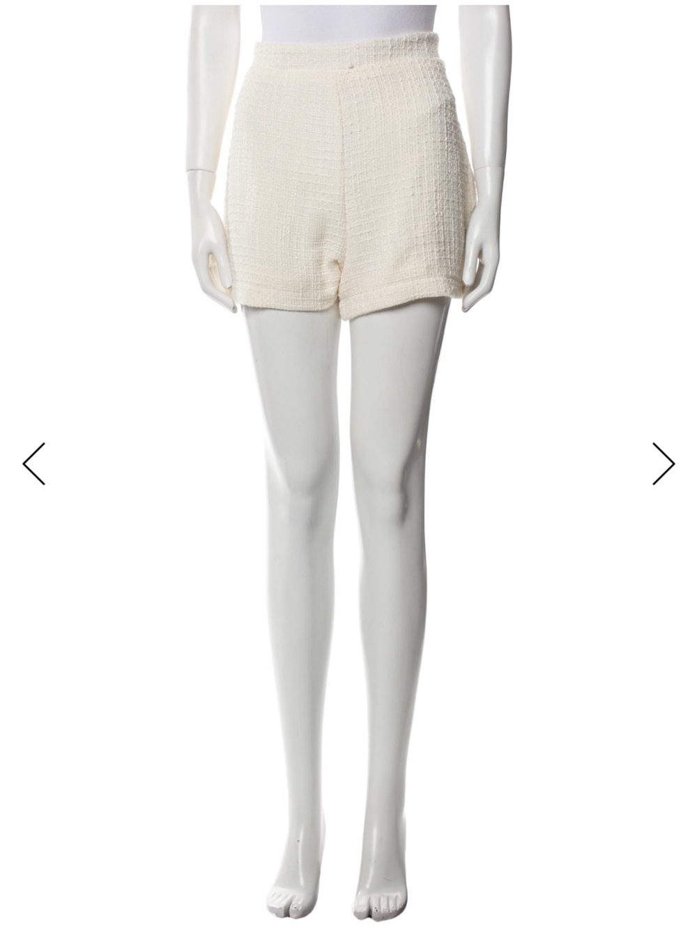 Jason Wu Cream Bouclé High-Waist Shorts